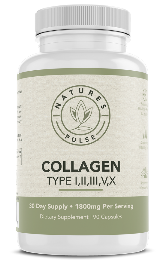 Nature's Pulse Organic Collagen Type I, II, III, V, X