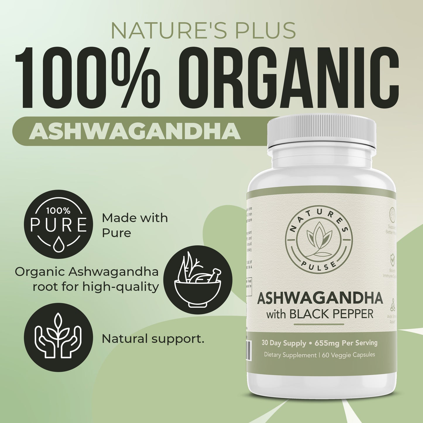 Nature's Pulse Organic Ashwagandha