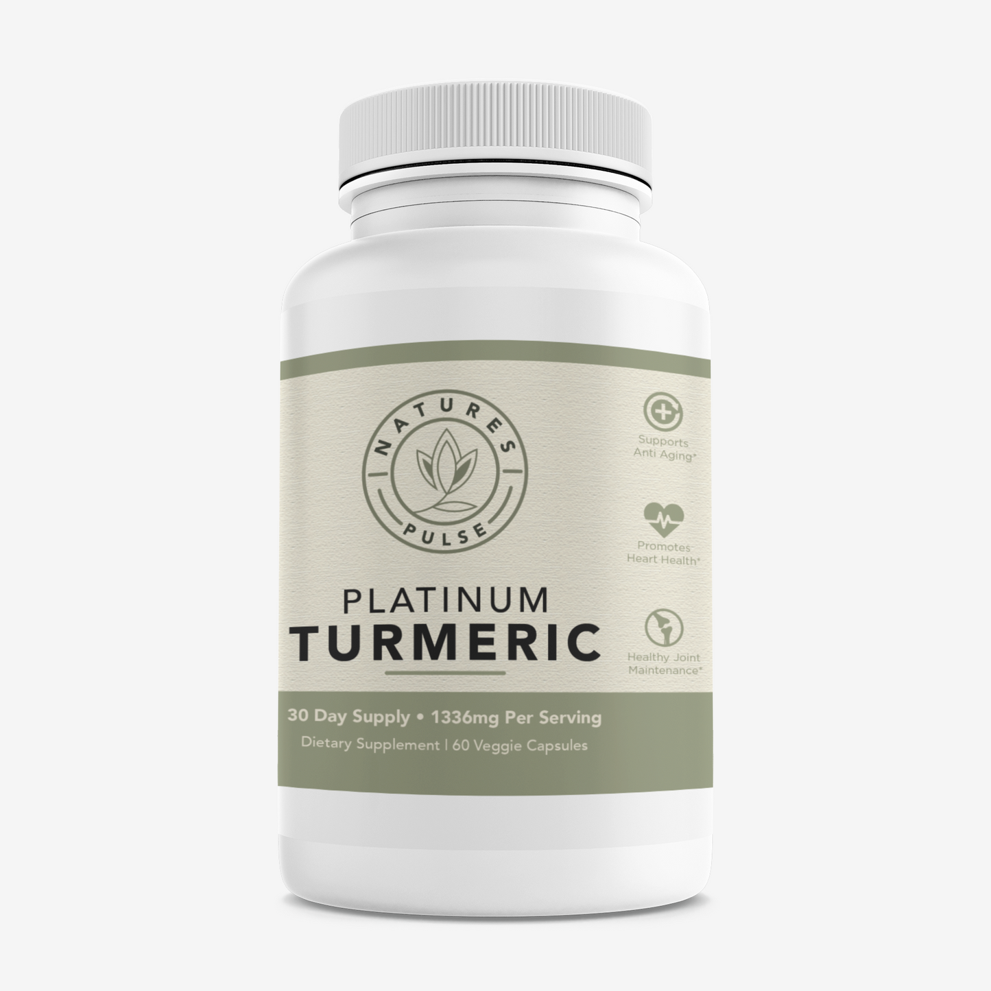 Nature's Pulse Organic Platinum Turmeric w/ BioPerine and Ginger - Nature’s Pulse